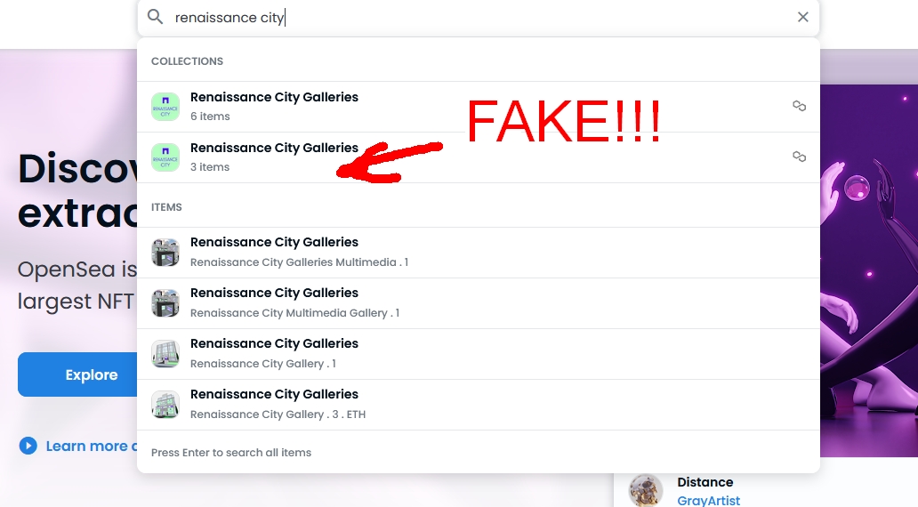 #NFTCommmunity please help us report this fake collection on OS. Someone ripped off our collection. Please report it.🔻 🔻 🔻 

opensea.io/collection/ren…

🔺 🔺 🔺 
Please retweet.
<a href="/KaneMayfield/">Kane Mayfield 🏴‍☠️</a> <a href="/JimiAlbert/">Jimi Albert (jimialbert.eth/.tez/.sol)</a> <a href="/lala_adams27/">previously handle of Lianna Adams</a> <a href="/LowSleazy/">LowSleazy 🇭🇹 Blockchain Evangelist</a> @clubb_q @Jiagr9 <a href="/djbooman/">djbooman</a> <a href="/sureitsnothing/">Whoisit</a>