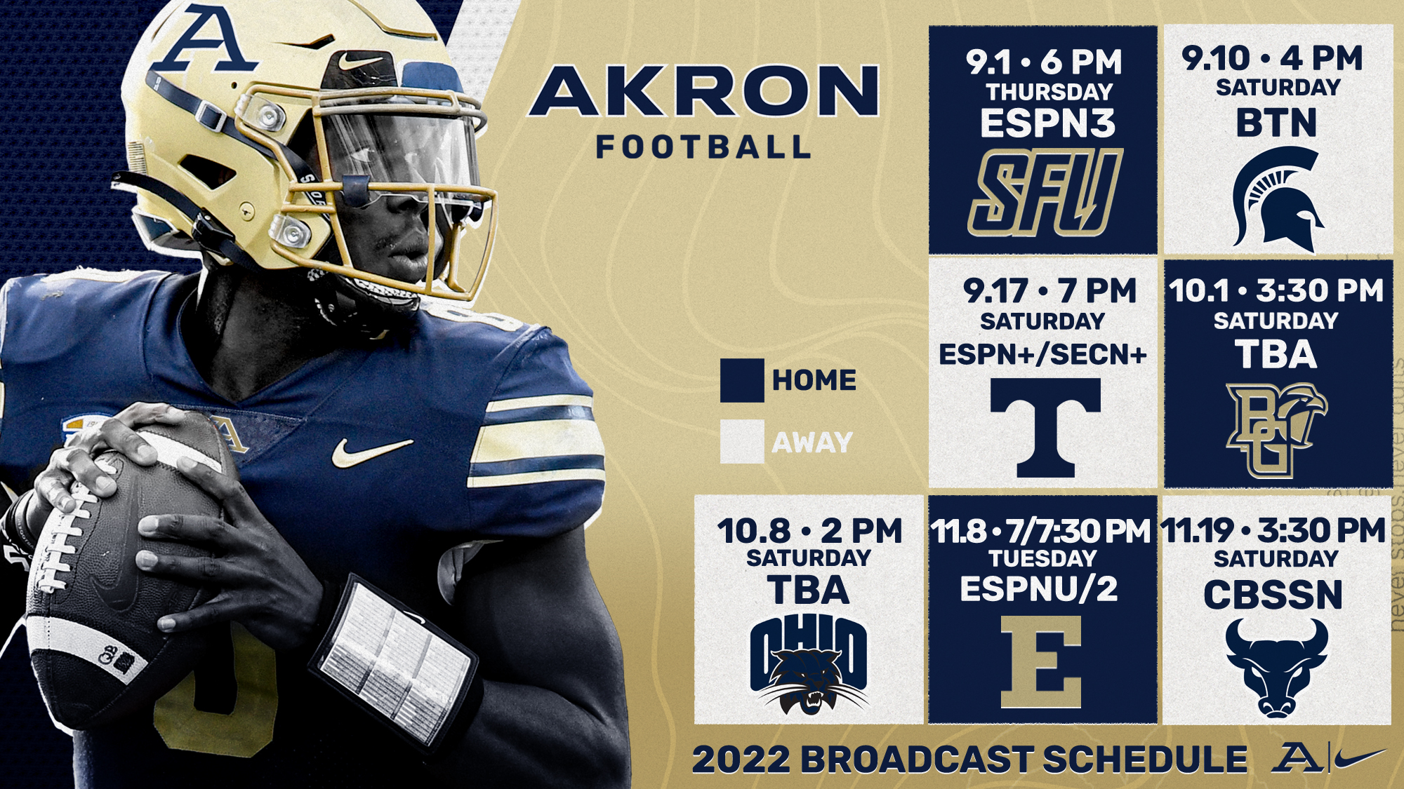 Akron Zips Athletics on Twitter "MAC Announces Kickoff Times and