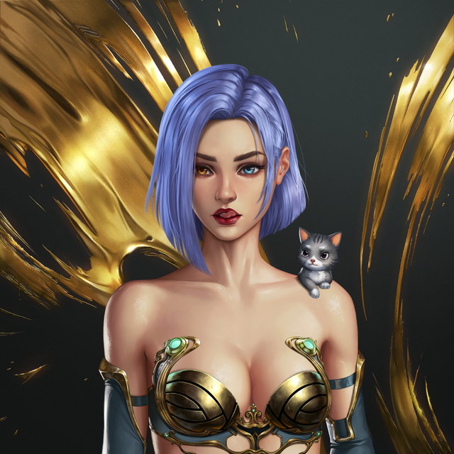 eneftiloge's tweet photo. This art by @BTG_Art is insane 🔥 Love at first sight with my new @worldofsolana 🐈 https://t.co/n96IgO7YsV