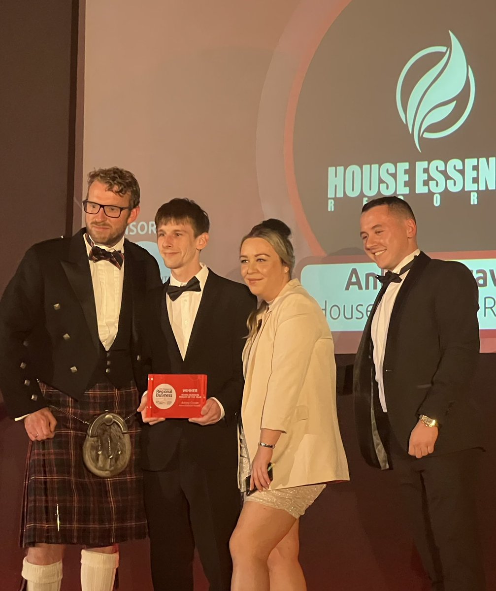 2022’s Young Business Person of the Year is Antony Craven, at House Essential Records! Well done to Antony on a well-deserved win #ECHOBIZAWARDS <a href="/LJMU/">Liverpool John Moores University</a> <a href="/the79thgroup/">Seventy Ninth Group</a>