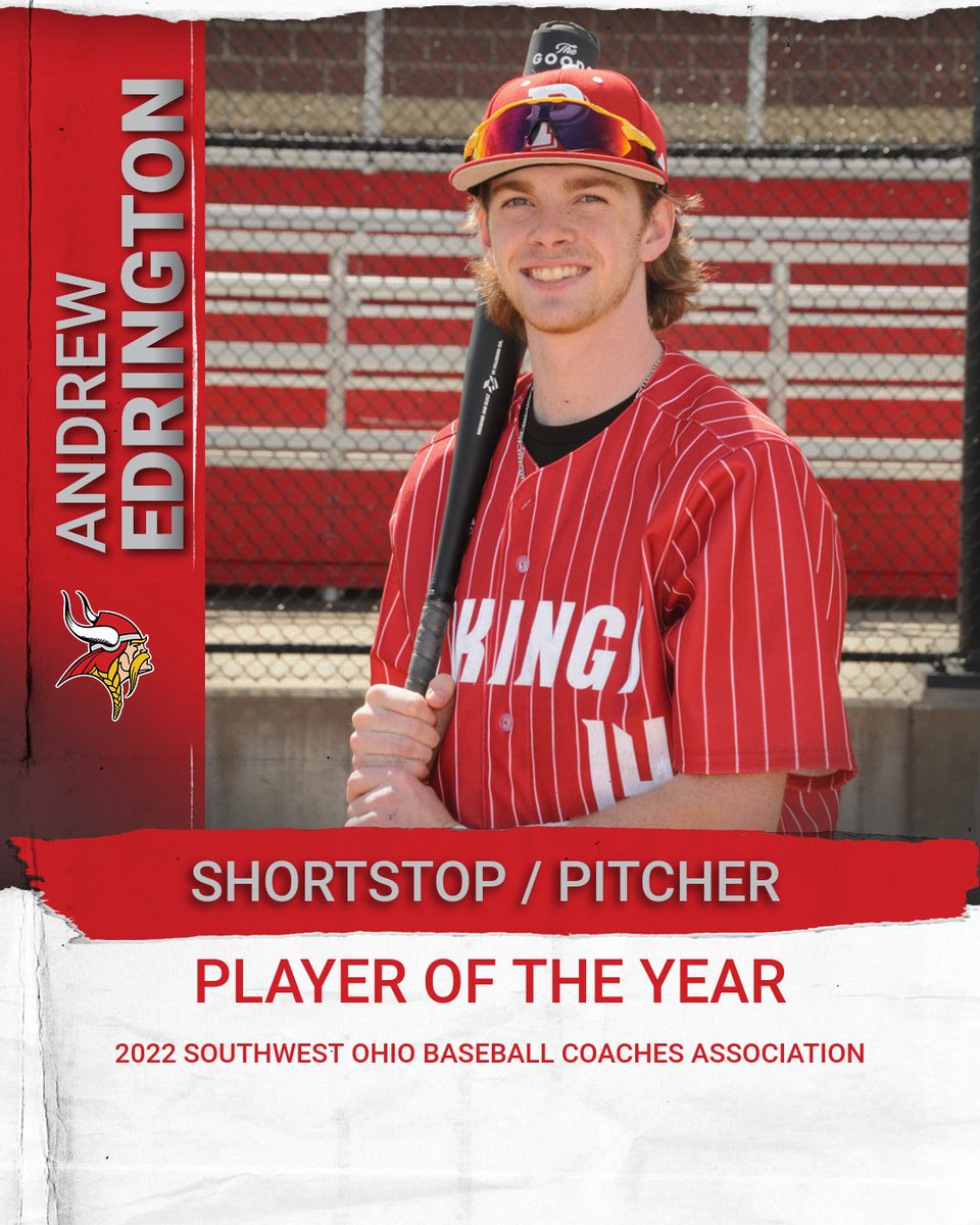Princeton Athletics (@vikenation) on Twitter photo Congratulations to <a href="/VikeNationBase/">Princeton Baseball</a> Andrew Edrington on being named 2022 Southwest Ohio Baseball Coaches Association Co-Player of the Year <a href="/PCSDViking/">PCSDVikings</a> @VikingDiffSuper Congratulations to <a href="/VikeNationBase/">Princeton Baseball</a> Andrew Edrington on being named 2022 Southwest Ohio Baseball Coaches Association Co-Player of the Year <a href="/PCSDViking/">PCSDVikings</a> @VikingDiffSuper