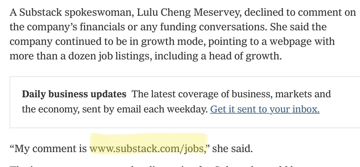 The NYT has quoted me with impressive precision