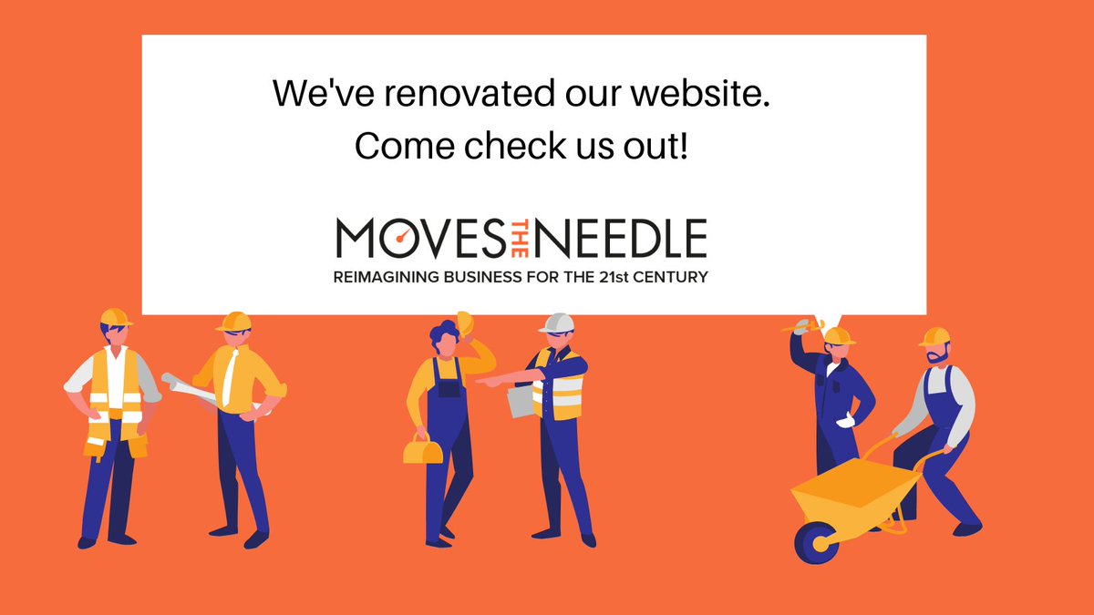 We decided we needed a website refresh in the hope of sparking your imagination on how you can drive change while achieving your business objectives.

Check us out at movestheneedle.com to learn more about what we do.