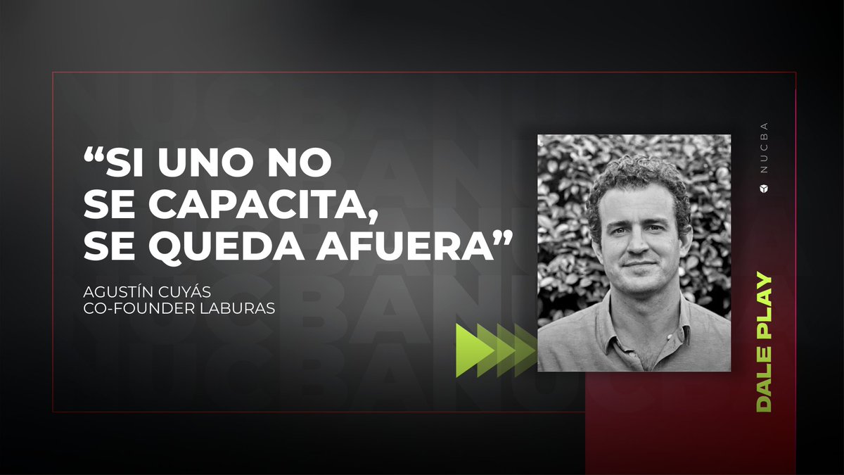 nucba_'s tweet photo. 💬 "Si uno no se capacita, se queda AFUERA"

Agustín Cuyás, líder en @Laburas_oficial, se hizo presente en una nueva #NucbaMeet para hablar sobre el trabajo #freelance y la necesidad de estar capacitándose para insertarse mejor en el mundo laboral.

👉🏾 https://t.co/0ePLehkfuK https://t.co/nQ2l4Bkoh6