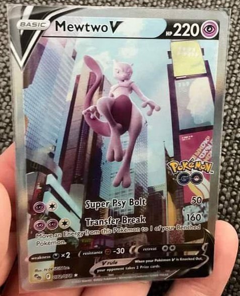 PokéXperto na platformě X: „Carta de Mewtwo VSTAR de la colección de Pokémon  GO  / X