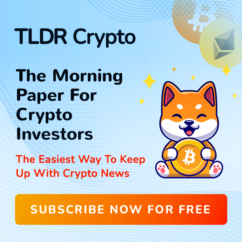 tldrnewsletter's tweet photo. The TLDR Crypto newsletter is the easiest way to keep up with all things web3.

Subscribe now for free and you'll get our next newsletter waiting in your inbox tomorrow morning.
