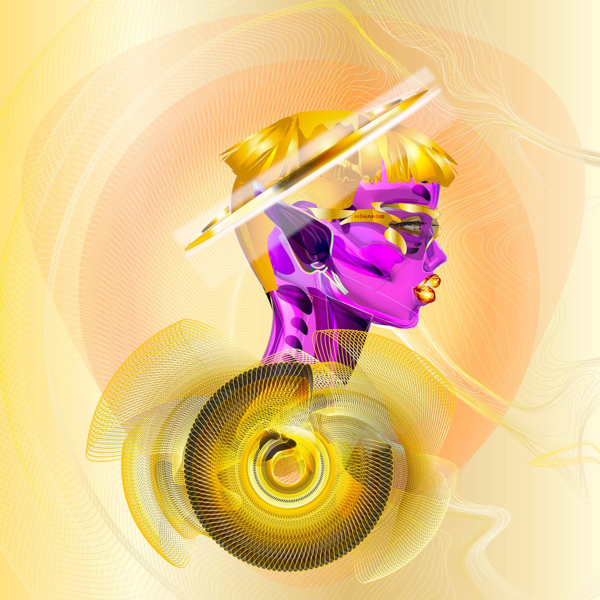 This Golden Girl is #ART. #SheIsArt 💕

Our Aphelion Skin makes up 0.51% of our minted #WND and all the gold details give it a great contrast.

Comment a ✨ if you love it.

#Womanoid #NFT #WomenInNFT