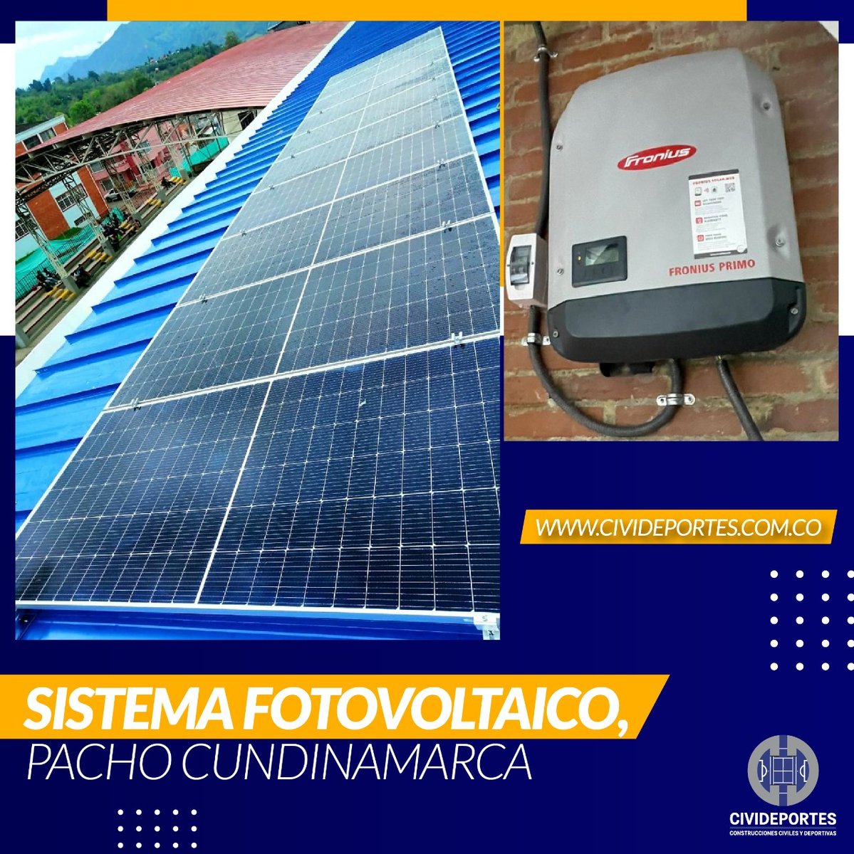 Instalamos un sistema fotovoltaico de conexión a red, de 5 kW en el Coliseo ubicado en Pacho, Cundinamarca. Este sistema tiene como fin lograr ahorrar un porcentaje de luminaria que se haya usado la noche anterior. 🔥✅
 
civideportes.com.co 🌐

#canchas #tenis #deporte