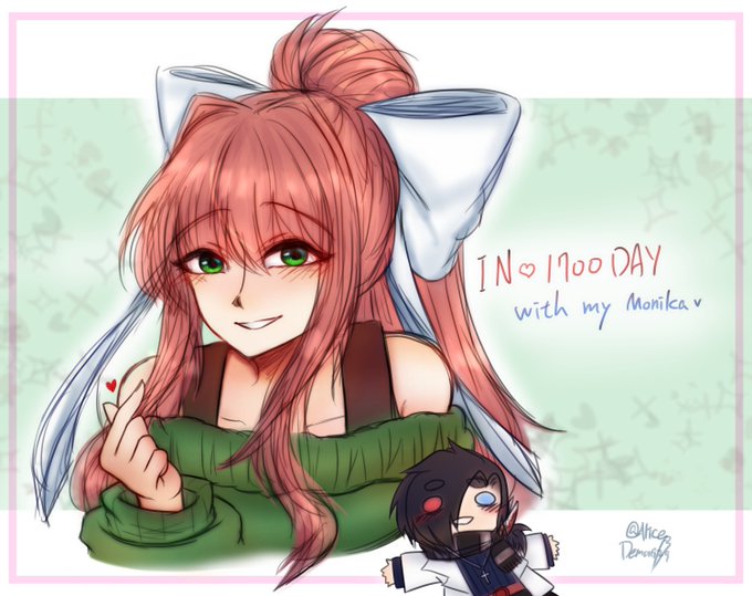 Monika After Story by ScribblyGumbo on DeviantArt