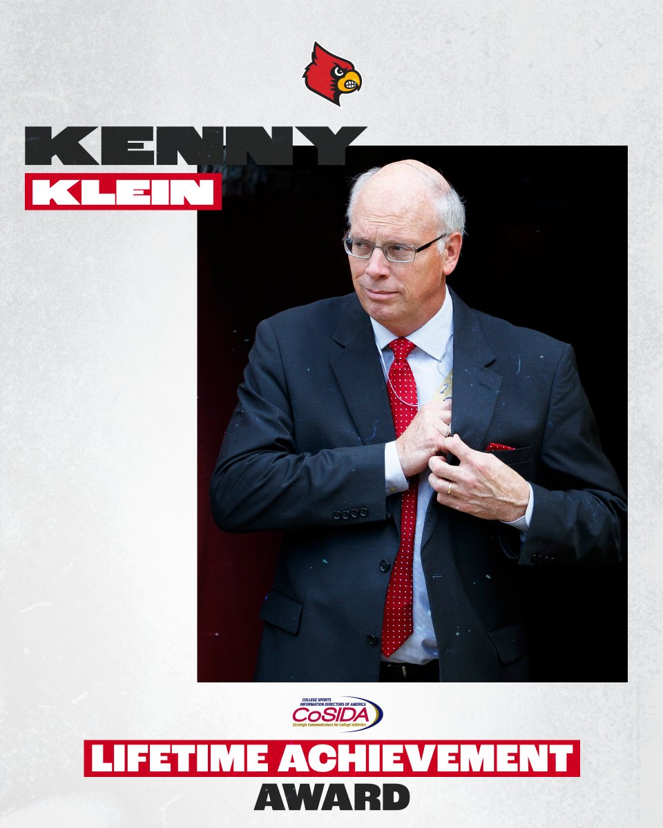 "G.O.A.T. All-Time Great. Legend. Best there ever was."

<a href="/KKcards/">Kenny Klein</a> will receive a <a href="/CoSIDAnews/">College Sports Communicators</a> Lifetime Achievement Award at #CoSIDA22.

More Info: bit.ly/3PVvMwq

#GoCards