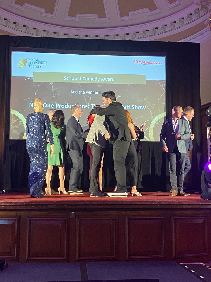 And the scripted Comedy Award goes to… <a href="/NiceOneTv/">Nice One Productions</a> The <a href="/paddyraffcomedy/">Paddy Raff</a> Show! 🙌🏻📺