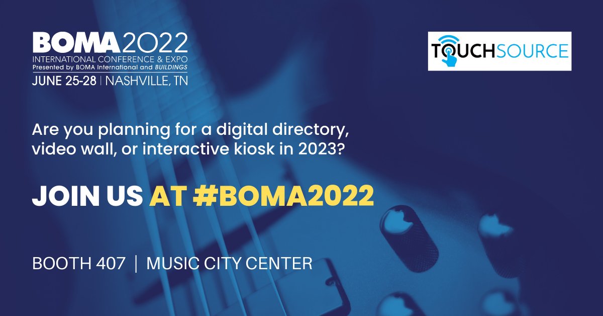 TouchSource on Twitter "We're gearing up for BOMA International