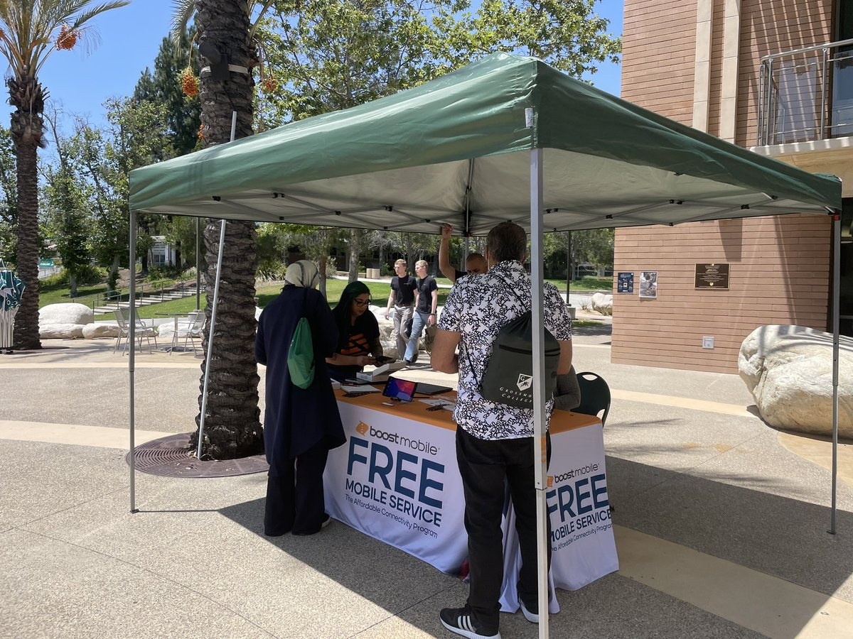 Great day at Grossmont College yesterday helping to keep students connected #live #work #play with Affordable Connectivity Program. Thank you Boost team!#Workingtogether #Boostmobile #Marceconation