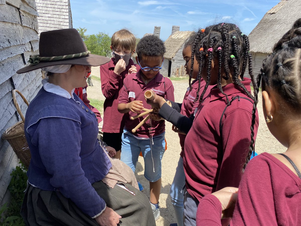 Pilgrim games and chores are so much fun! #fieldtrip @bbcps @plimothpatuxet