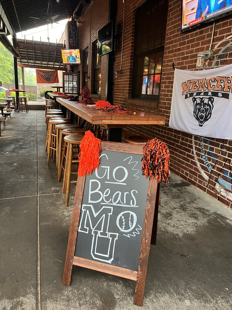 MercerBaseball's tweet photo. Can’t wait to see Bear Nation tonight at 5:30pm at Mac’s Speed Shop!

#WinnersWin | #RoarTogether https://t.co/UPceDysgGN