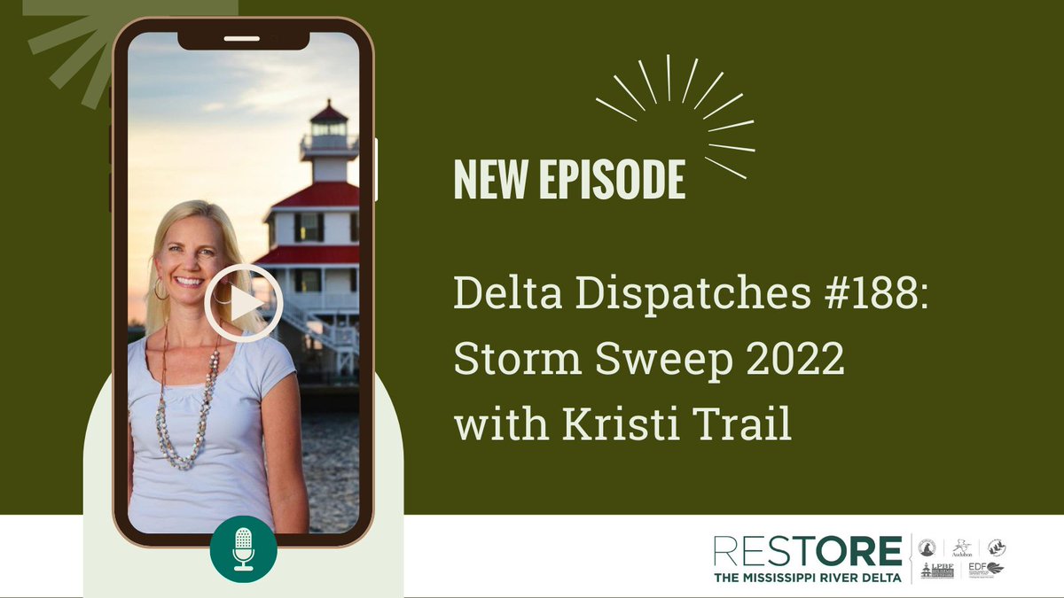 RestoreDelta's tweet photo. ๐๏ธDelta Dispatches is back! Tune in NOW to catch up with our hosts and Kristi Trail, Executive Director @ourbasin, as they discuss helpful #hurricaneprep tips and more about their Storm Sweep event, which kicks off this Saturday, May 28th! https://t.co/2Y95ETGO3s https://t.co/05tNHVAuTq