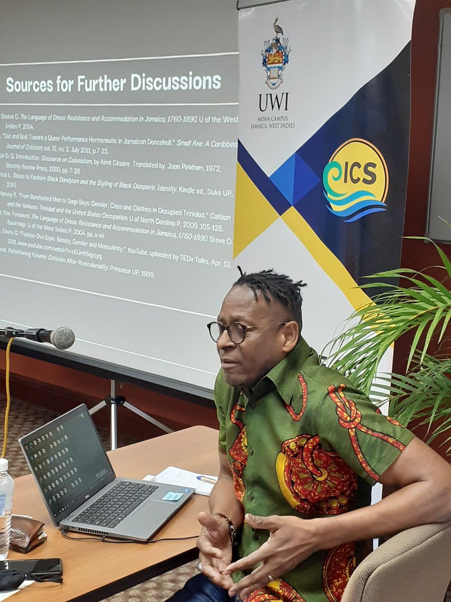 LeasaLisa's tweet image. &apos;The Black Dandy:Styling Protests&apos; Michael Bucknor, UWI/University of Alberta now in conversation with @SonjahStanley talking about rudeboys and identity posturing in dancehall #protest2020 @ICSmona  @UWImona