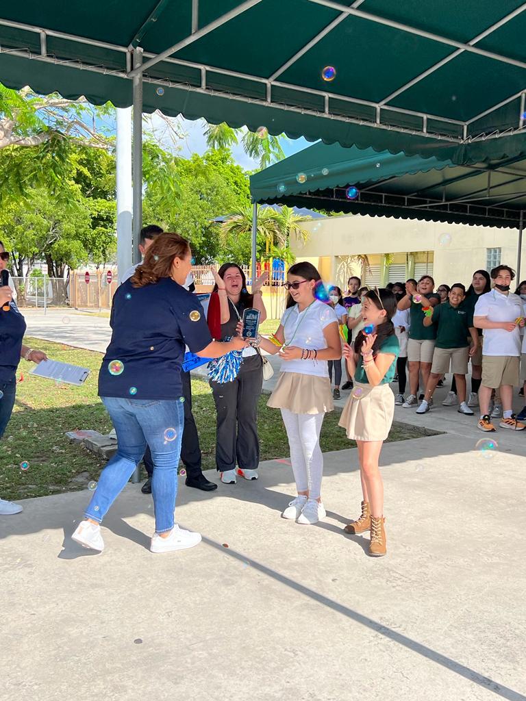 MSDElem's tweet photo. @StdtSvcsMDCPS visits @MSDElem to celebrate Values Matter and honor our student recipient. @MDCPSSouth @SuptDotres #valuesmatter #pursuitofexcellence https://t.co/wmfmoyVcT4