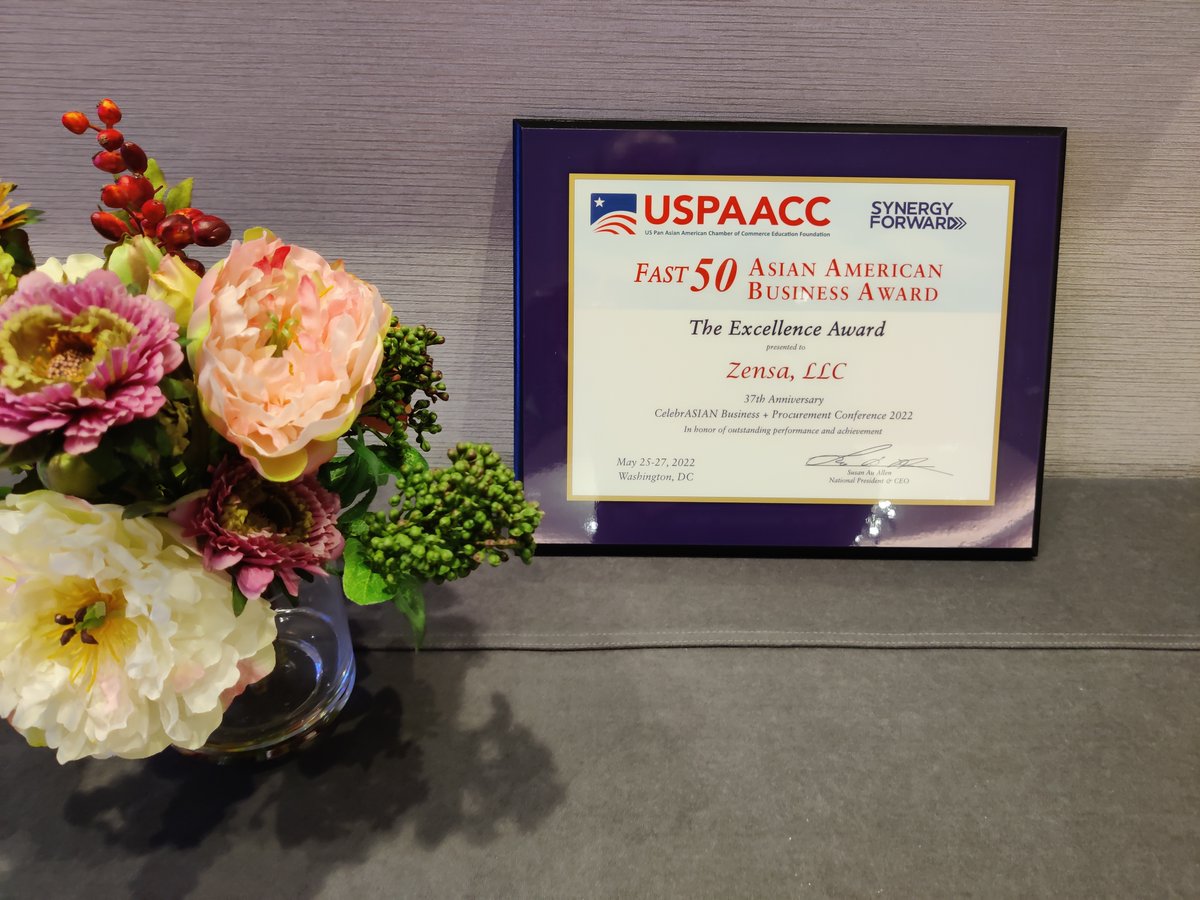ABKaragudri's tweet photo. On behalf of @Zensa_LLC, I am honored to receive the #Fast50 Asian American Business Award🏆 at the USPAACC CelebrASIAN Conference 2022.

Thank you @USPAACC for the Recognition &amp; Appreciation.

Congratulations to all the Employees, Customers, Partners &amp; Shareholders at Zensa LLC. https://t.co/AGYZmnuZdU