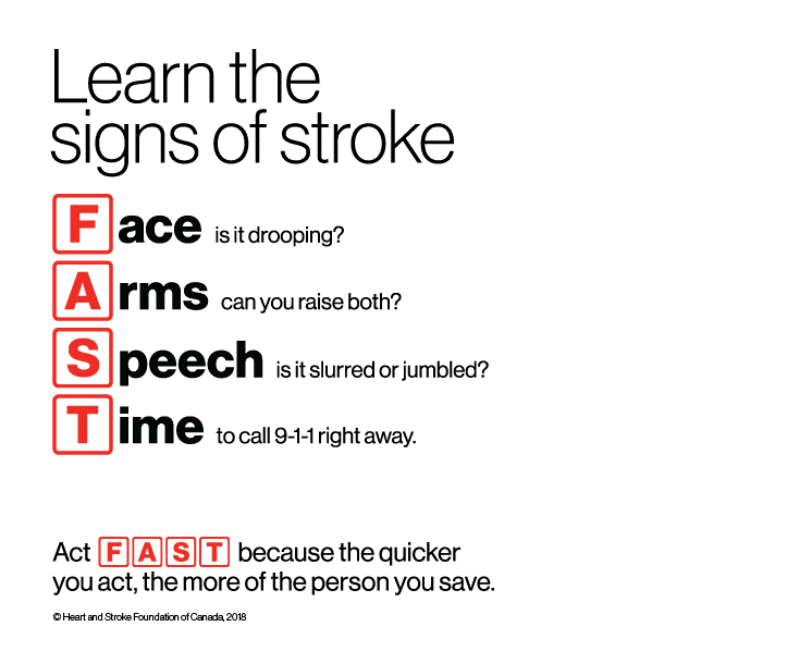 FAST is a campaign designed to help you recognize the signs of #stroke so you can act quickly when every second counts. Learn the signs. Act FAST. Lifesaving treatment begins the second you call 9-1-1. #BeatStroke #HeartAndStrokeBeatAsOne