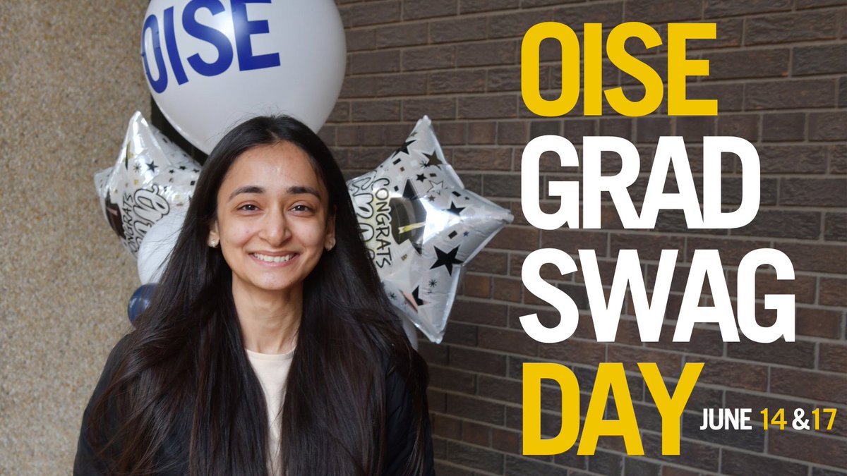 🎓#OISEGrad22: Join your peers from the graduating class of 2022 on June 14 &amp; 17 for an outdoor drop-in event with alumni, faculty &amp; staff! Grab an OISE gift bag, shoot the breeze &amp; document your incredible achievements over cool refreshments. Check your email for the RSVP link!