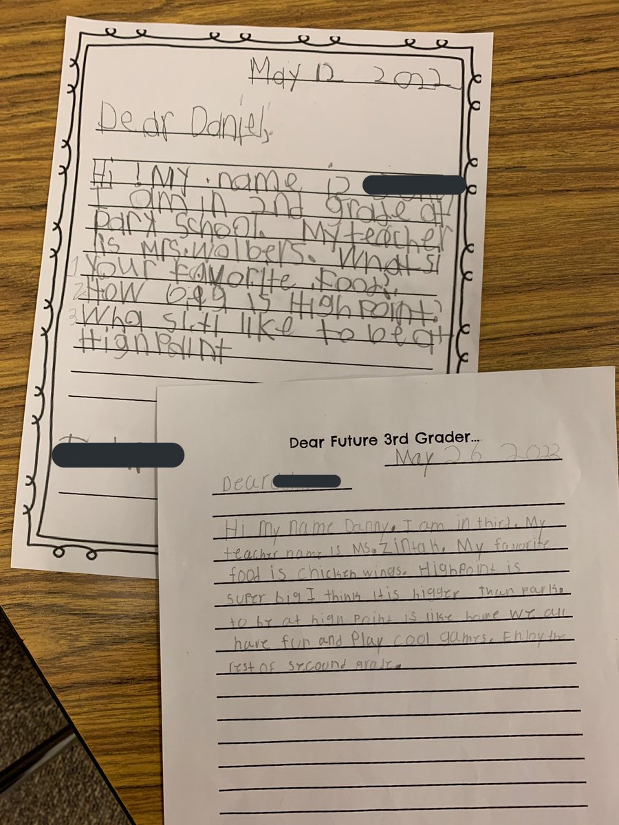 MsZintak's tweet photo. We loved answering questions and giving advice to 2nd Graders at Park!  Can’t wait for them to be at High Point in the fall! #osd135 https://t.co/35iVz31I6d