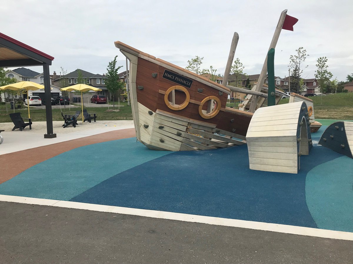 Another official playground opening! Fairwinds Park in @citymississauga has an official ribbon cutting ceremony this Sunday. Dress in your best nautical themed gear!