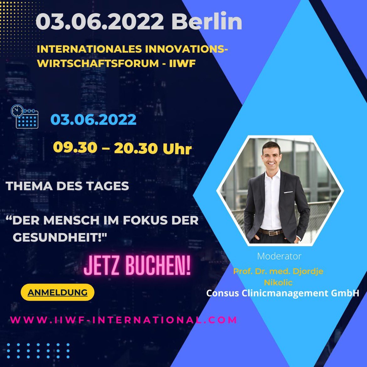 Lassen Sie uns mit #Experten aus der #Gesundheitsbranche, #Gesundheitspolitik sowie aus der #Realwirtschaft Themen des #Gesundheitssytems und der #Gesundheitsbranche besprechen und diskutieren. Wir freuen uns auf einen spannenden Austausch! lnkd.in/ep_AwdXi