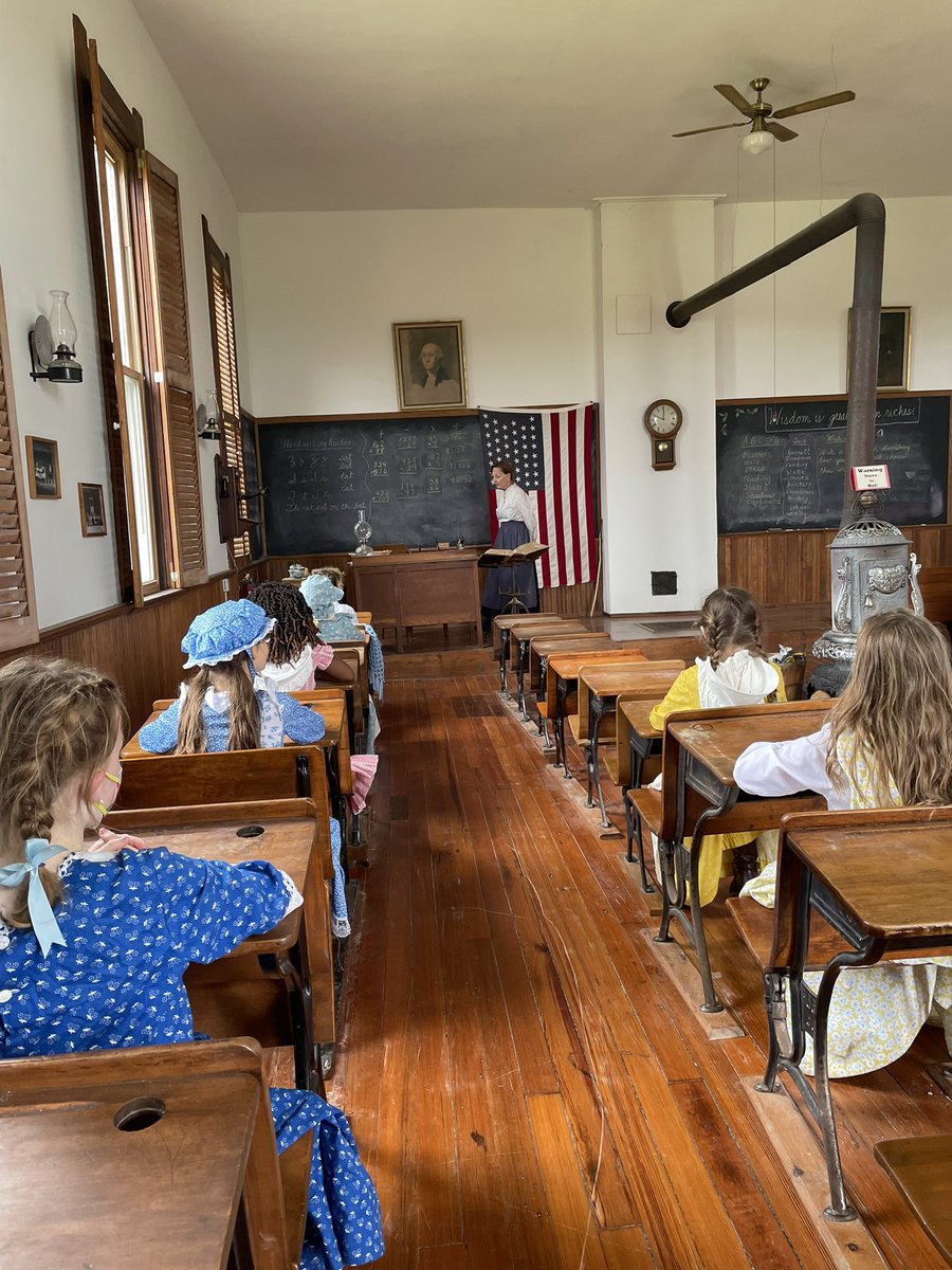 ldevriesbgcs's tweet photo. Students got to experience going to school in the 1890s today. We got a true experience of walking back to the bus in the rain! 😅 https://t.co/9CUlAAQEpu