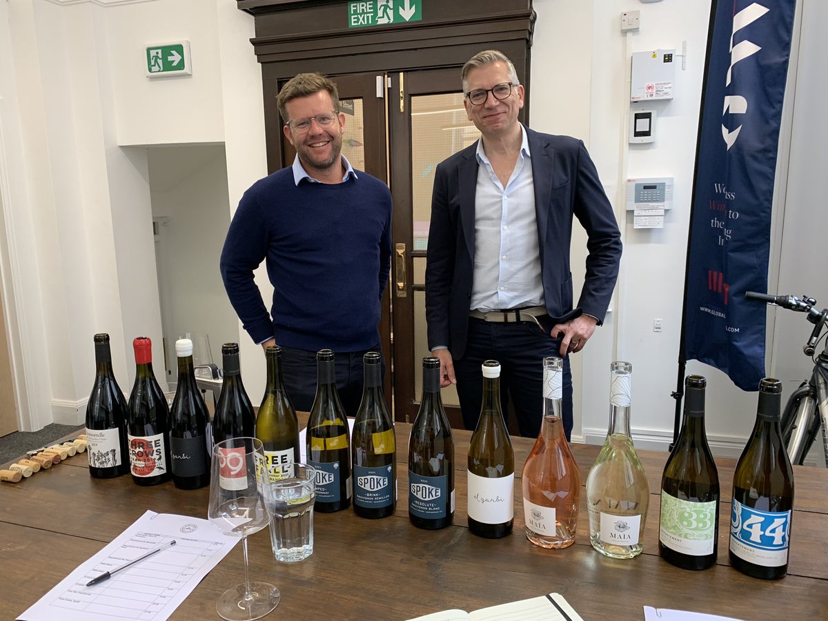 Great visit, tasting &amp; talk today with Liam <a href="/vineyardprods/">Vineyard Productions</a> and Mark <a href="/SniffWine/">atown</a> at this dynamic company’s Bristol HQ - pooling the passion of these MWs with winemaker local knowledge and a taste for terroir, with beguiling results.