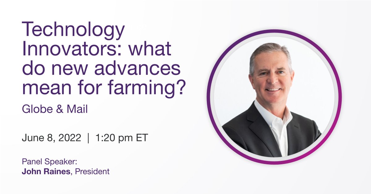 TELUS_AGCG's tweet photo. What advances will drive a more resilient and sustainable food supply chain?
 
On June 8, join our President @jmrainesfarms for @globeandmail's Sustainable Agriculture: Technology and the Future of Food event focused on innovation in the Canadian industry: https://t.co/8qMZlByjlH https://t.co/Jmh3vMlk9q