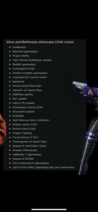 Xbox game show leaked ?  it&rsquo;s going to be a epic day ! June 12 bitches #xbox #bethesda #XboxSeriesS #MW2<a href="/tag/xbox"class="tags"><span>#xbox</span></a><a href="/tag/bethesda"class="tags"><span>#bethesda</span></a><a href="/tag/xboxseriesx"class="tags"><span>#xboxseriesx</span></a><a href="/tag/mw2"class="tags"><span>#mw2</span></a><a href="/tag/xboxseriess"class="tags"><span>#xboxseriess</span></a>