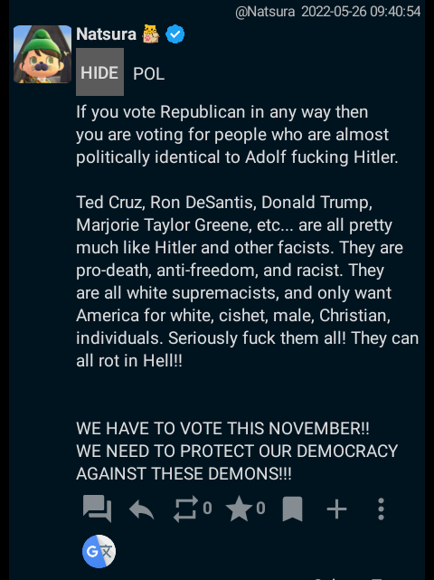 Ultimate_Litten's tweet photo. @tedcruz @RonDeSantisFL @GregAbbott_TX Fuck you and people like you!!! You anti-human, pro-death, anti-freedom, cowards!!!! https://t.co/3lhoQ4kY5s