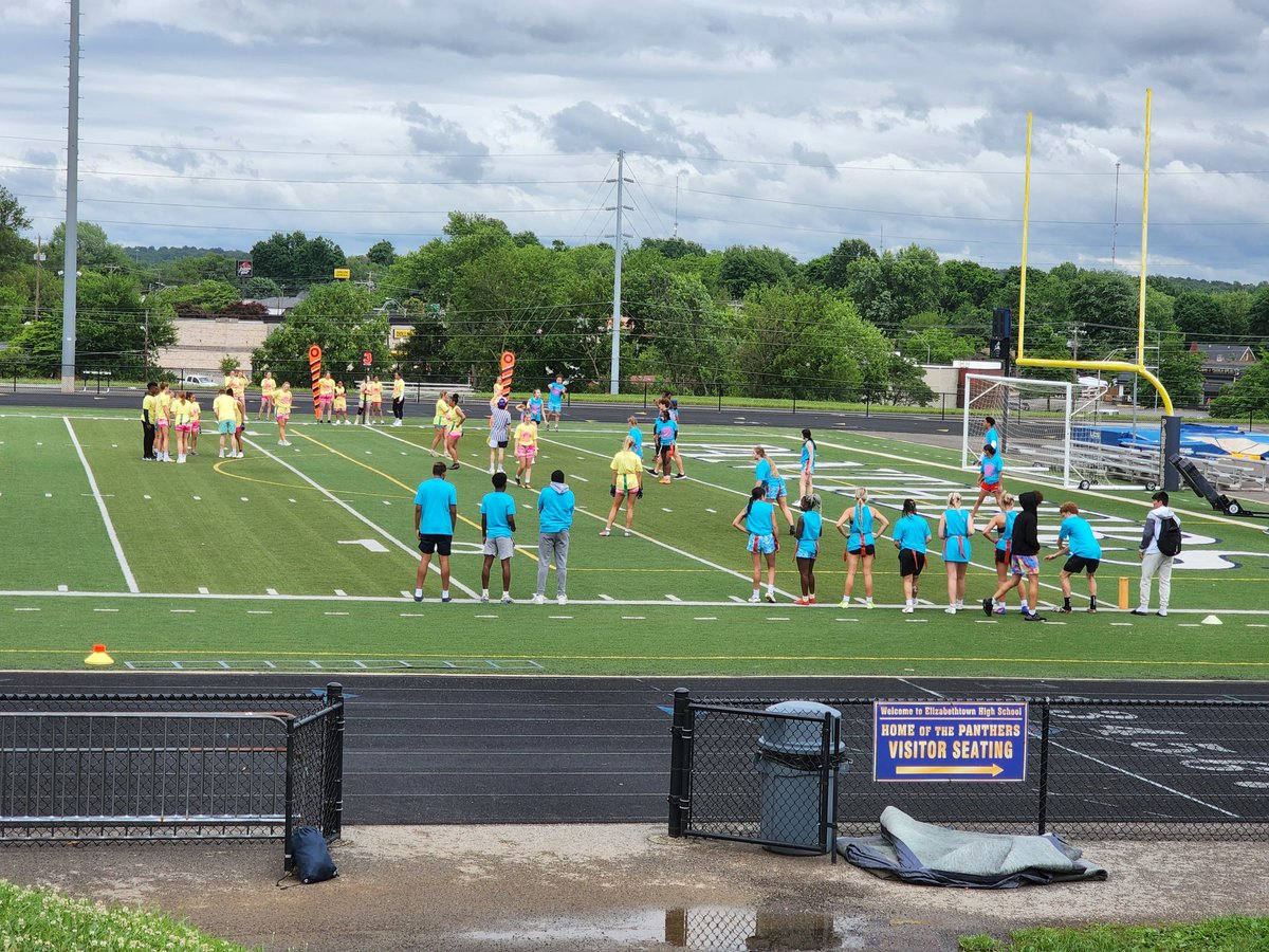 EisWorkforce's tweet photo. Day 4 of Senior Week - Powder Puff Game between rain! #EHSClassof2022 https://t.co/f8KEqztuxu
