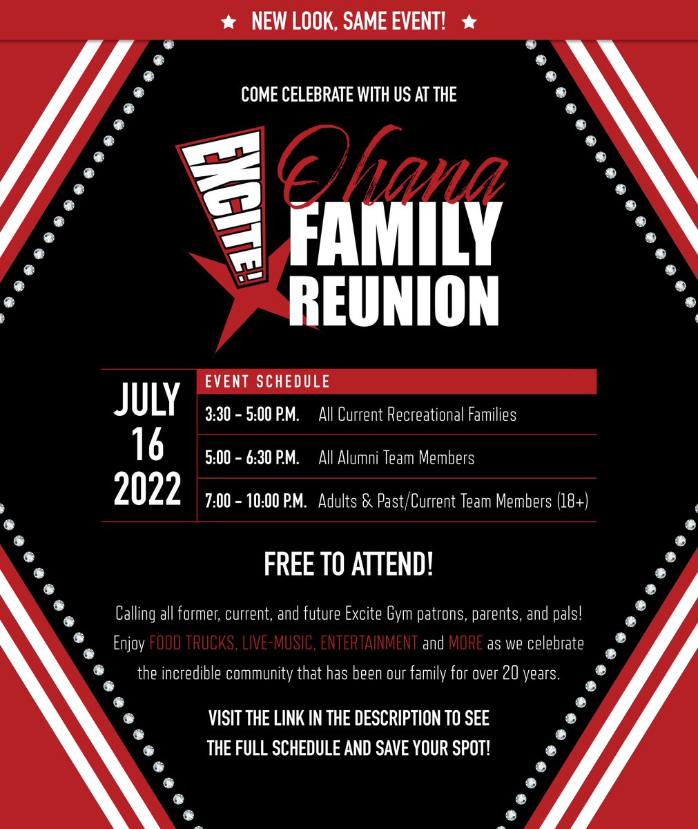 Excitegym's tweet photo. If you’ve noticed that we’ve rebranded the images for this event, don’t worry! You can still expect the same fantastic food trucks, live music &amp; entertainment, only now we have a new invitation to match. We can’t wait to see you on July 16! RSVP by visiting the link in our bio!❤️ https://t.co/wvTgZUaCTt