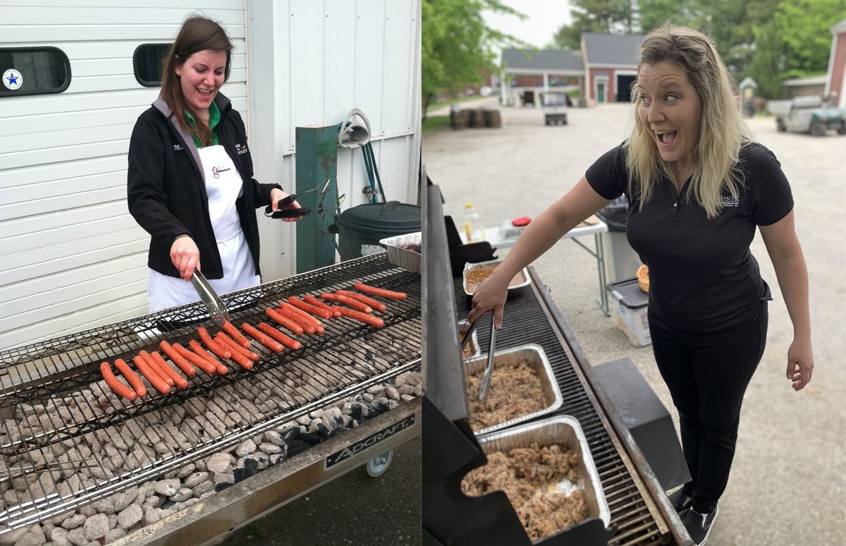 Marketing4Turf's tweet photo. I found this gem from 10 YEARS AGO - my first customer appreciation cookout @GenesisTurf - juxtaposed with one from today. We have come a long way from grilling straight hot dogs off a random grill! #tenyearsofgrillinon #havegrillwillhaul #customerappreciation #lotsofmemories ❤️ https://t.co/QrhjMeLkL3