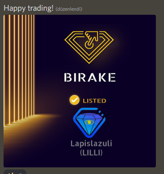 CoinLilli's tweet image. Exchanges:
Birake - trade.birake.com/market/BIRAKE.…