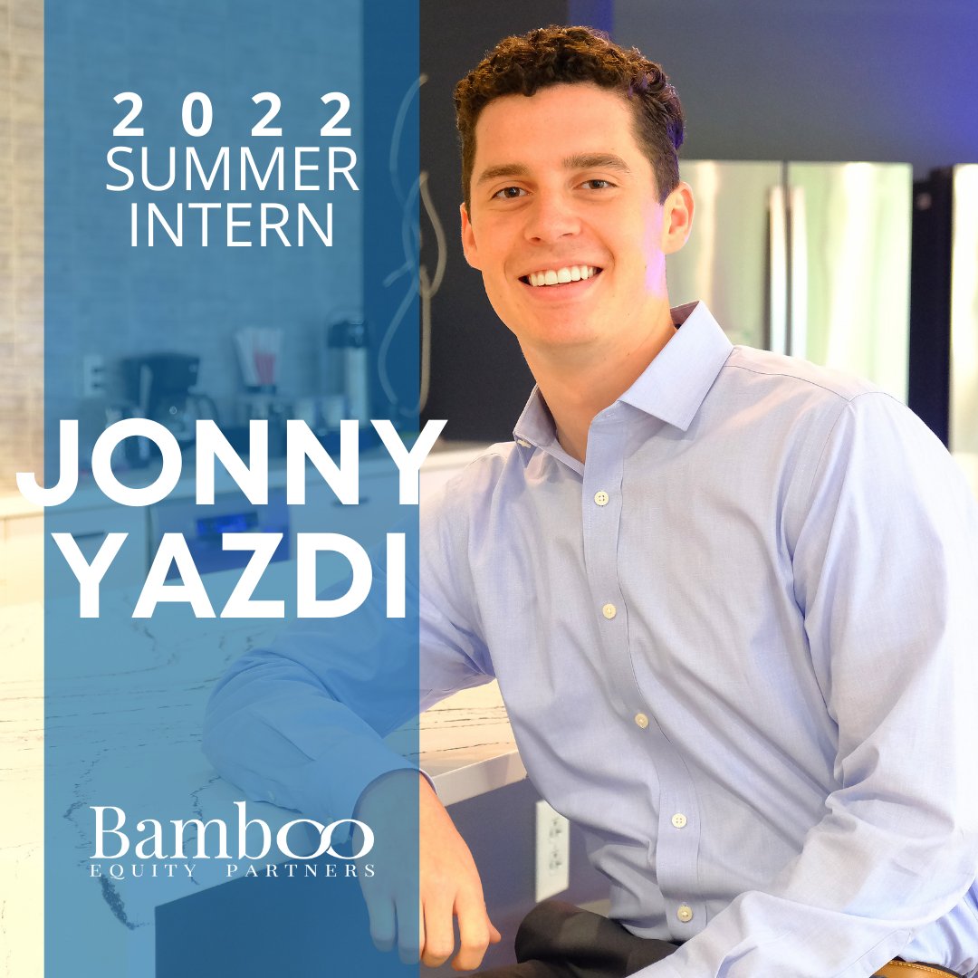 EquityBamboo's tweet photo. Our 2022 Summer Interns have started! Jonny Yazdi is a Junior at the Kelley School of Business at IU, studying Finance and Business Analytics. He will be assisting with all facets of Bamboo. Welcome to the team! #bambooequitypartners #realestate #stlouis #stl #missouri #intern https://t.co/N3LN85qMcx