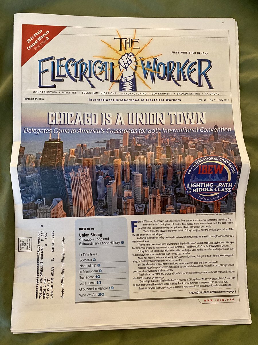vessymink's tweet photo. #CHICAGO IS A UNION TOWN⚡️ @chicagosky @ibew @6figga_dilla @Chicagohistory2 #ELECTRICALWORKER @tiktokcreators @tiktok_us #LightingThePathToTheMiddleClass https://t.co/a8pAJEvyJa