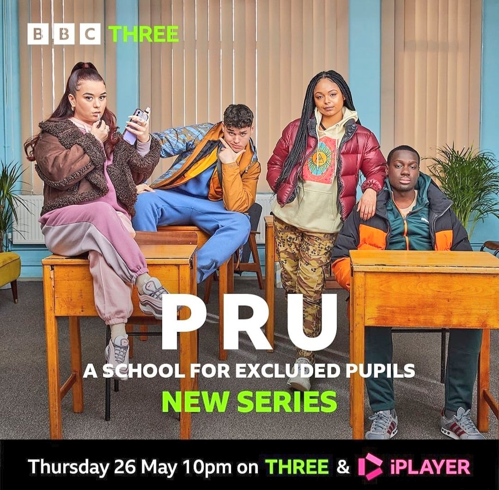 richkidcampbell's tweet photo. Super happy for @ukfullyfocused 
 New comedy #PRU Series 1 starts tonight 10pm @bbcthree Directed by #TeddyNygh Produced by @LeahHenryTweets @nickbedu 
Starring @TomMoutchi @HannahWalters74 and a host of talented youngsters.
Had a lot of fun. Binge watch on @BBCiPlayer  Now 🔥🔥 https://t.co/G5V9A8Uit7