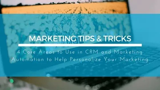 The benefits of implementing Marketing Automation and CRM for personalizing your marketing campaigns are undeniable. Explore the 4 core areas to use in CRM and Marketing Automation to personalize your marketing efforts.
#CRM #marketingautomation 
ledgeviewpartners.com/blog/4-core-ar…