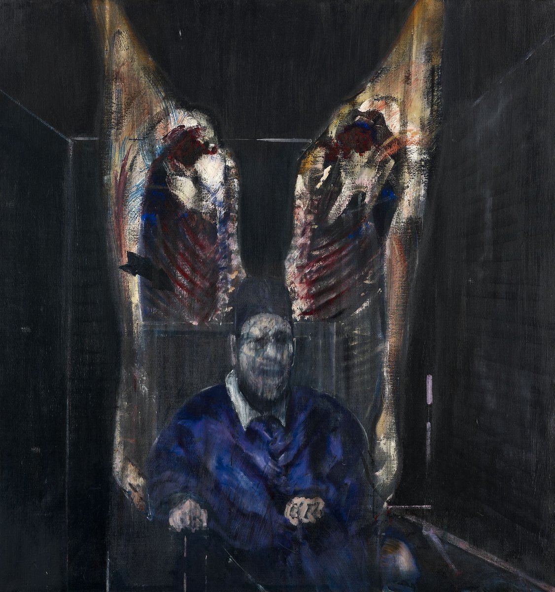 baconartbot's tweet photo. Francis Bacon, Figure with Meat, 1954 #artinstituteofchicago #francisbacon https://t.co/4rT88LUju1 https://t.co/AHa2nYWJQc