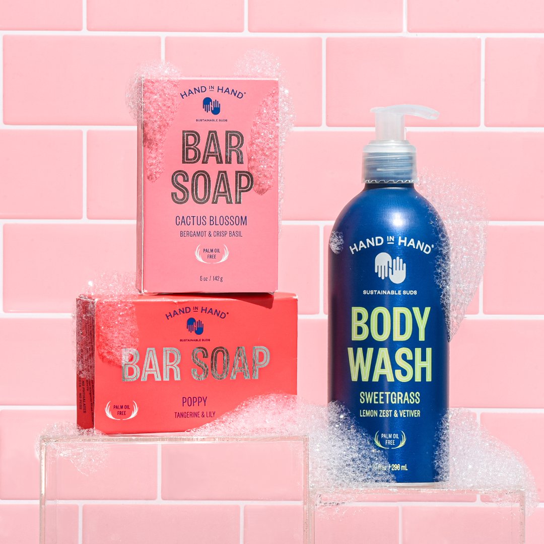 Lather up with products that are built on higher standards! #handinhandsoap #selfcare #skincare