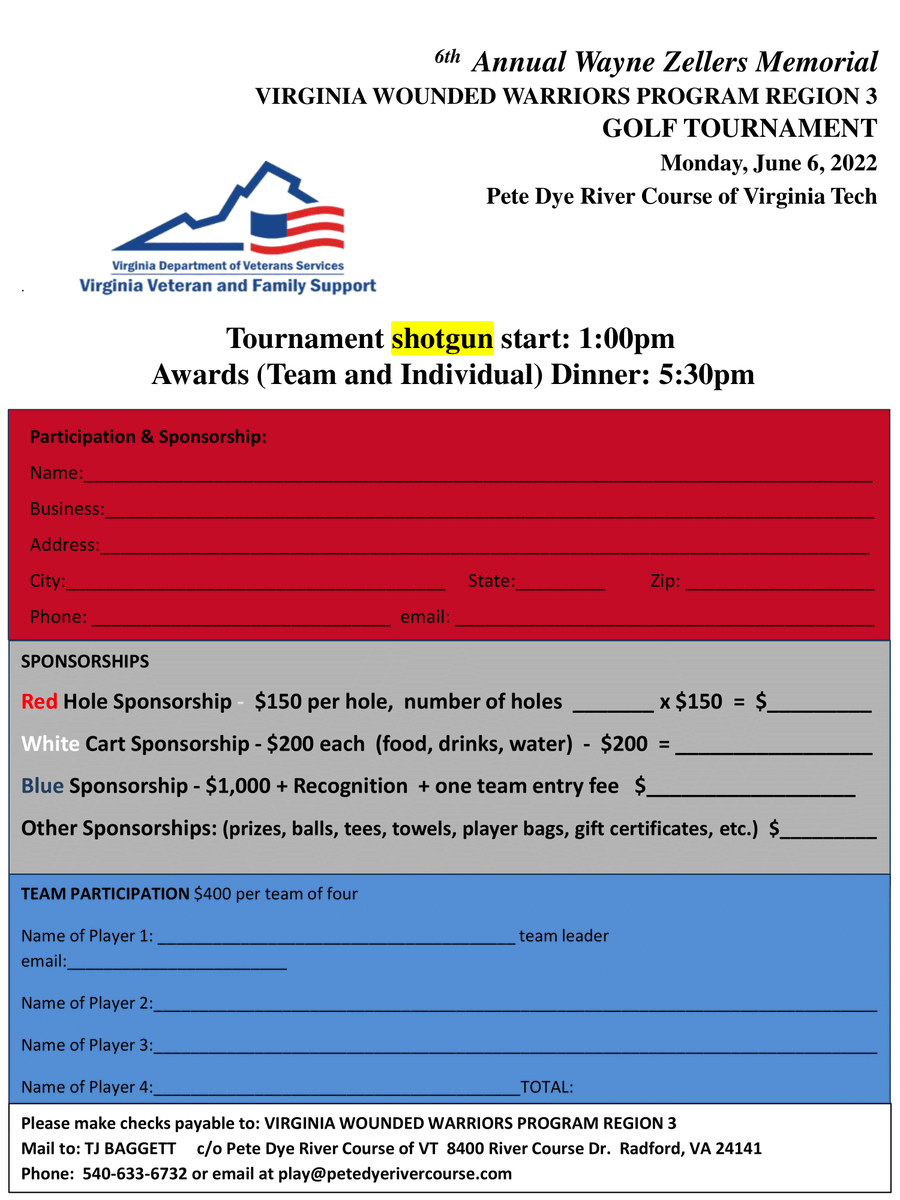 therivercourse's tweet photo. The 6th Annual Wayne Zellers Memorial Tournament is coming up on June 6th. See the information to learn more and sign up! https://t.co/awqSUtLcZC
