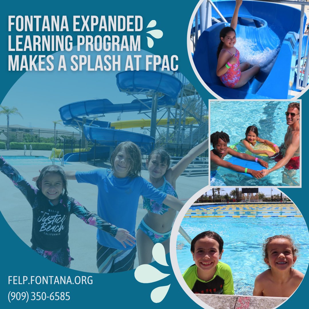 City of Fontana on Twitter "FELP makes a splash at FPAC! 💦The Fontana