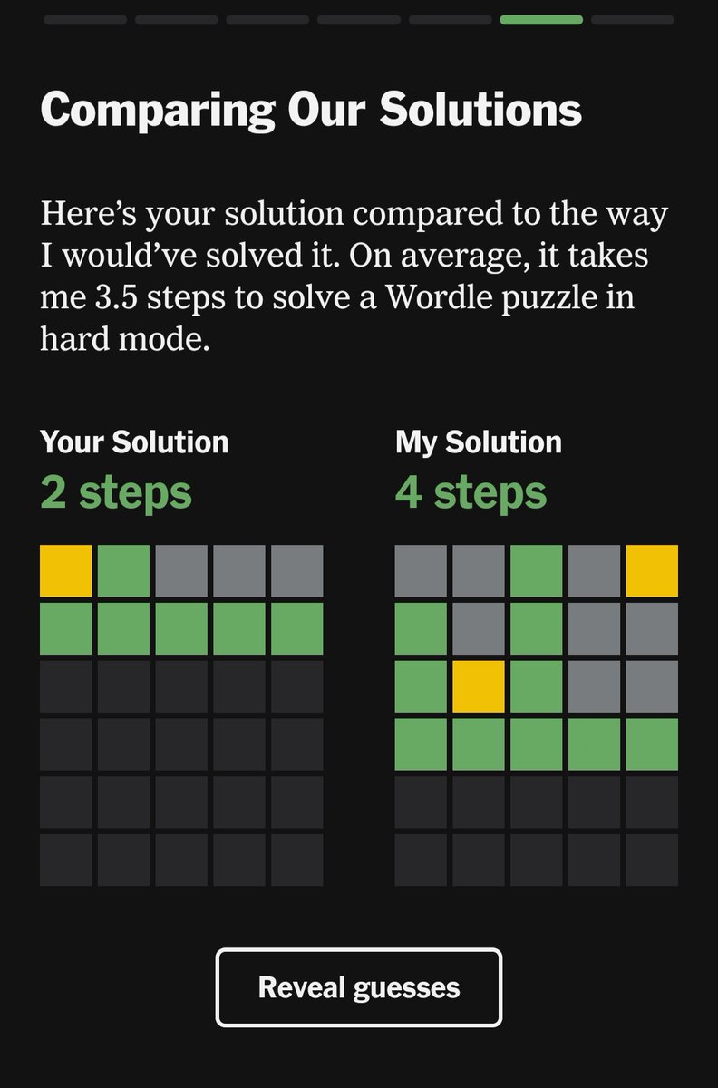 Tashfiyazm's tweet photo. My radiant #Wordle analyzed today by #WordleBot from @UpshotNYT .
#WordleBotNYT #WordleBotAnalysis
#Wordle342 #Wordle_342
#DailyWordleHints https://t.co/1FRa5DlOZM