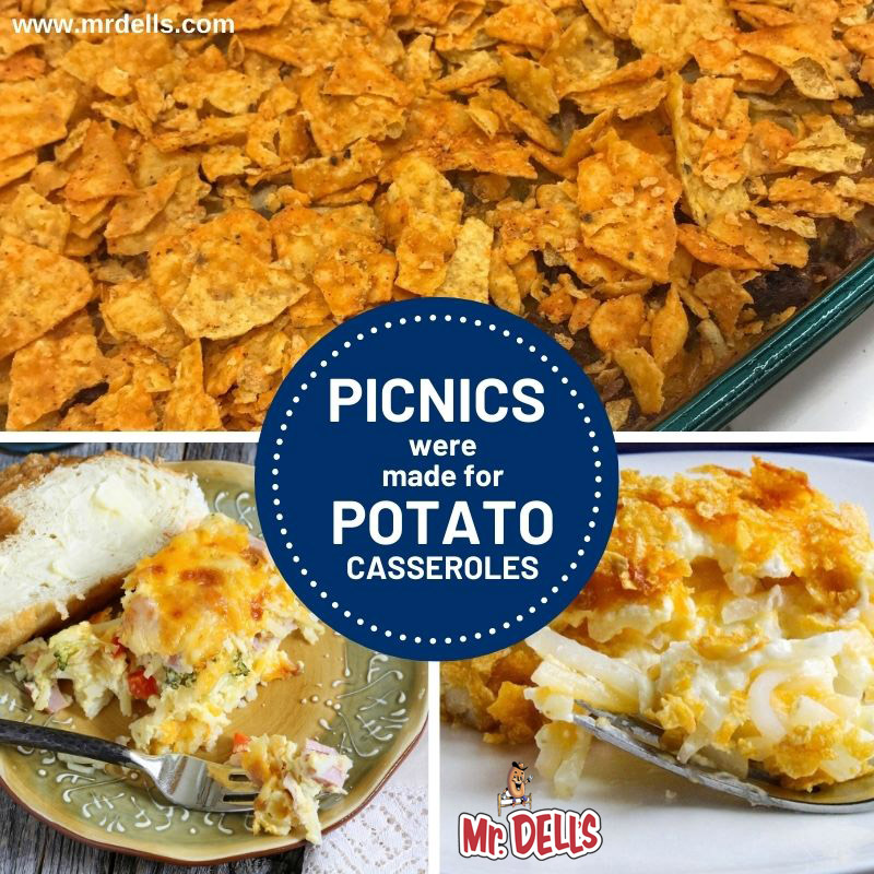 MrDellsTweets's tweet photo. Don't you agree? Picnics were made for Potato Casseroles. Make them with Mr. Dell's Hash Browns. We have over 70 recipes on our website at https://t.co/3MTJ6mxCus including our famous potato casserole. #MrDells #hashb rowns #summerbbq #memorialdayweekend https://t.co/eRMQub1DlF