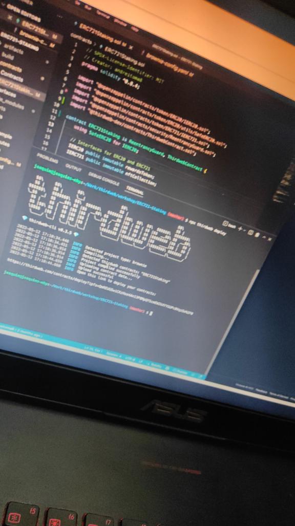 halfguy_eth's tweet photo. Working to build something big. @thirdweb_

#Staking coming soon

#NFTSTAKING #PASSIVEINCOME #NFT https://t.co/SqCm13fbyj