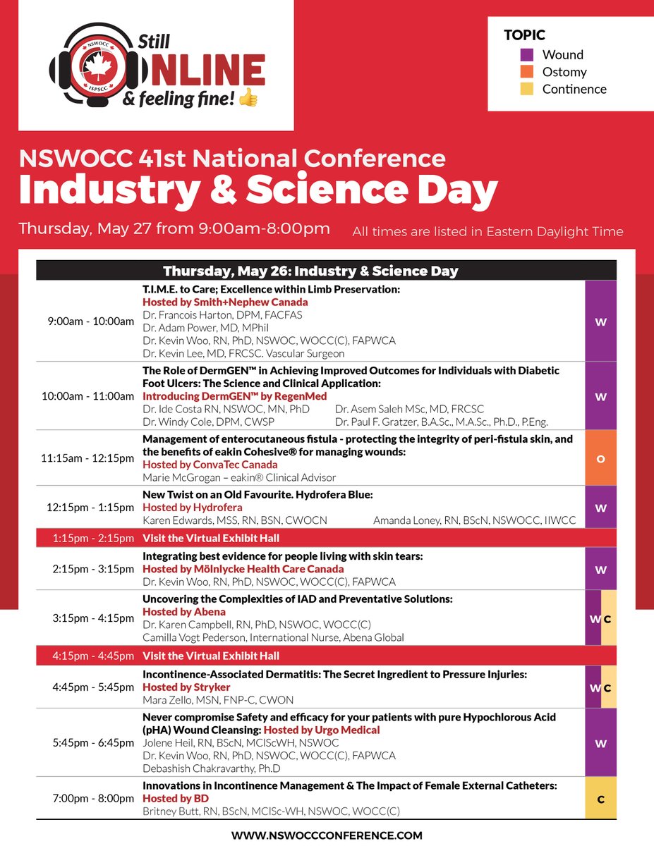 NSWOC's tweet photo. We're well into Day 2 of our 41st National Conference, where we're learning from our NIAC Industry members about the latest in industry &amp; science. 

Thank you to the hundreds of people who have tuned in so far - we are so pleased to have you.

#StillOnline #WoundOstomyContinence https://t.co/9N3oiLGnJZ