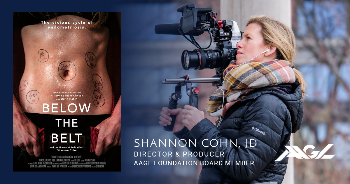 AAGL's tweet photo. Congratulations to AAGL Foundation Board member Shannon Cohn on the NYC debut of her film ”Below the Belt”. Endometriosis affects 1 in 10 women and this issue is finally getting recognition. Bravo! More info: https://t.co/2YKw0gLOM1 #AAGL #FAAGL #endometriosis @endowhat https://t.co/hpTqGM3vaR